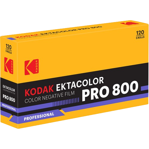Kodak Ektacolor Pro 800 (120 Roll Film, Single Roll)